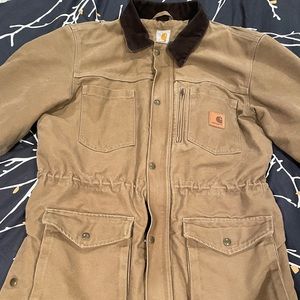 M Carhartt Canyon Sandstone Chore Coat Quilt-lined